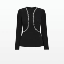 Clodagh Black Top 11 Clodagh Black Top -Cheap dresses store RS23 T506.1E61 HC BLACK CTA EMB SMOKE CRYSTAL PACKSHOT pkf 2500x2500 square