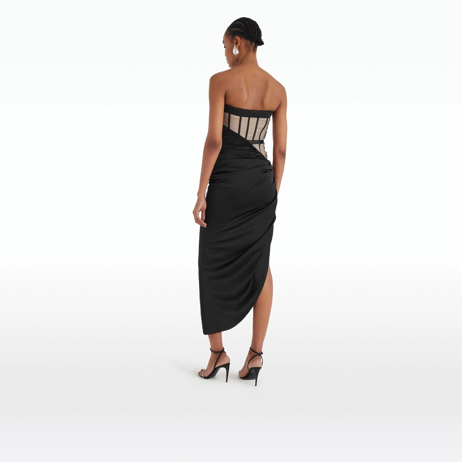 Ames Black Midi Dress 2 Ames Black Midi Dress - Image 2
