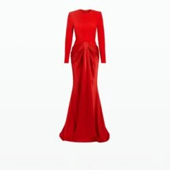 Naira Cherry Red Long Dress 9 Naira Cherry Red Long Dress -Cheap dresses store RS24 DL752.1 HC CHERRYRED LSBC CHERRYRED PACKSHOT pkf gradient 2500x2500 87c4b51e 8ba6 48c5 98d8 165f391a66d4