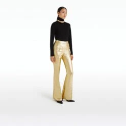 Alexa Gold Trousers -Cheap dresses store RS24 P87.4 AM GOLD KN166.1 BSK BLACK ECOM si 2500x2500 square