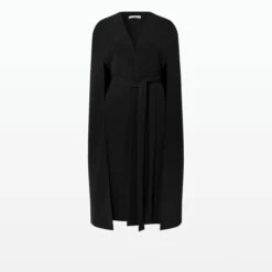 Camila Black Embroidered Coat -Cheap dresses store SS22 C46.1E40 HC 2BOE BLACK 2BBORDEAUX PACKSHOT pkf 2500x2500 square