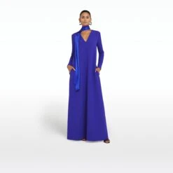 Aleah Azure Blue Long Dress