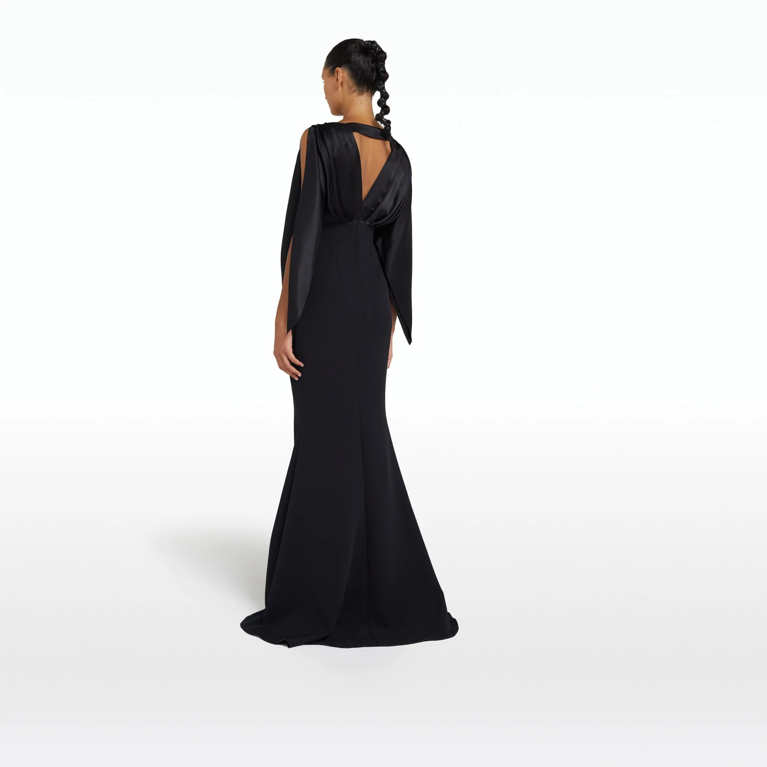 Amina Black Long Dress 2 Amina Black Long Dress - Image 2
