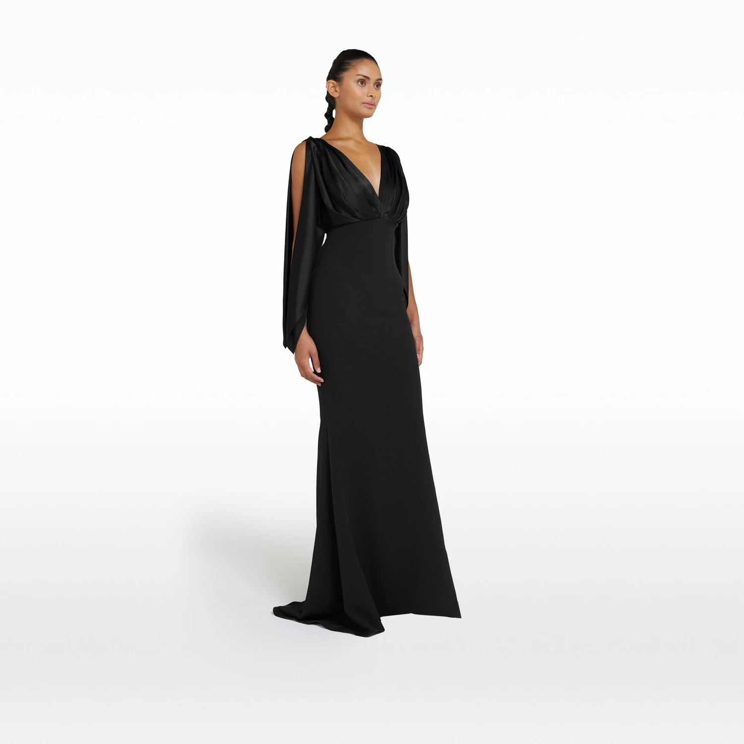 Amina Black Long Dress 4 Amina Black Long Dress - Image 4