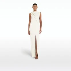 Iris Ivory Long Dress