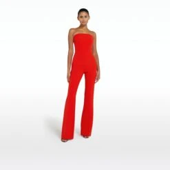 Myrine Cherry Red Jumpsuit