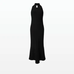 Chasca Black Knit Midi Dress -Cheap dresses store SS22 KN116.1 TBK BLACK PACKSHOT pkf 2500x2500 square