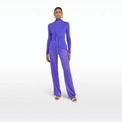 Mani Anemone Blue Knit Cardigan