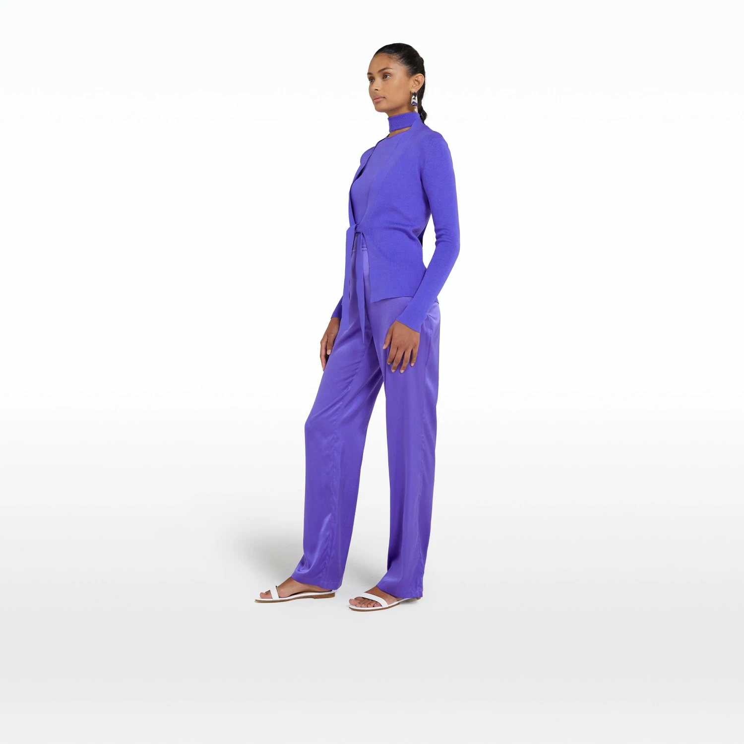 Mani Anemone Blue Knit Cardigan - Image 4