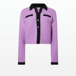 Artemis Lupine & Navy Crochet Jacket -Cheap dresses store SS22 KN79.1 CR LUPINE 2BNAVY PACKSHOT pkf 2500x2500 square