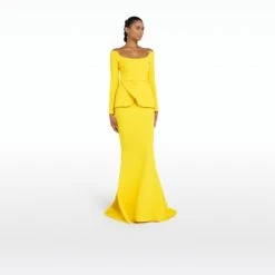 Eliza Canary Top -Cheap dresses store SS22 T459.1 HC CANARY SK34.1 HC CANARY MODEL fr 2500x2500 square