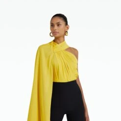 Apolonia Canary Top -Cheap dresses store SS22 T466.1 GEO CANARY P39.1 HC BLACK MODEL d1 2500x2500 square