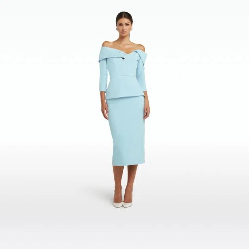 Tinsley Baby Blue Midi Dress -Cheap dresses store SS23 D492.1 HC BABYBLUE ECOM fr 2500x2500 square