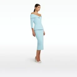 Tinsley Baby Blue Midi Dress -Cheap dresses store SS23 D492.1 HC BABYBLUE ECOM si 2500x2500 square