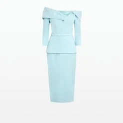 Tinsley Baby Blue Midi Dress -Cheap dresses store SS23 D492.1 HC BABYBLUE PACKSHOT pkf 2500x2500 square