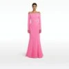 Rory Aurora Long Dress With Embroidered Belt