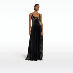 Sofia Black Long Dress