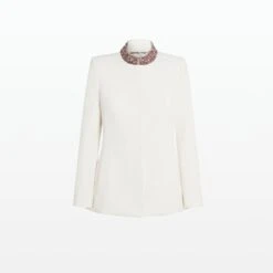 Sneha Ivory Jacket 9 Sneha Ivory Jacket -Cheap dresses store SS23 J127.1E72 HC IVORY ST EMB MULTIBRIGHTS PACKSHOT pkf 2500x2500 square