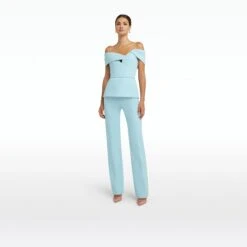 Goldie Baby Blue Trousers -Cheap dresses store SS23 T522.1 HC BABYBLUE.P87.1 HC BABYBLUE ECOM fr 2500x2500 square 0ed0835c 825f 43de a24a 72c2a4a076ef