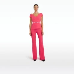 Xena Grenada Top With Embroidered Belt