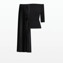 Emer Black Top -Cheap dresses store SS23 T529.1 HC BLACK SC BLACK PACKSHOT pkf 2500x2500 square