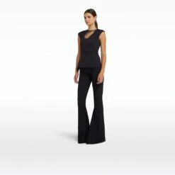 Carina Black Top -Cheap dresses store SS23 T530.1E71 HC BLACK MD EMB GUNMETAL.P87.1 HC BLACK ECOM si 2500x2500 square