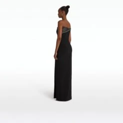 Cheap dresses store -Cheap dresses store SS24 DL785.1E141 HC BLACK HCL BLACK CWC EMBCRYSTAL ECOM ALT2 bk 2500x2500 square