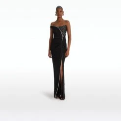 Aubrey Black Long Dress