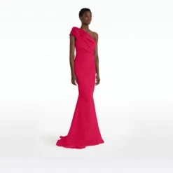 Tanna Raspberry Long Dress -Cheap dresses store SS24 DL900 1 HC RASPBERRY ECOM si 2500x2500 square jpg