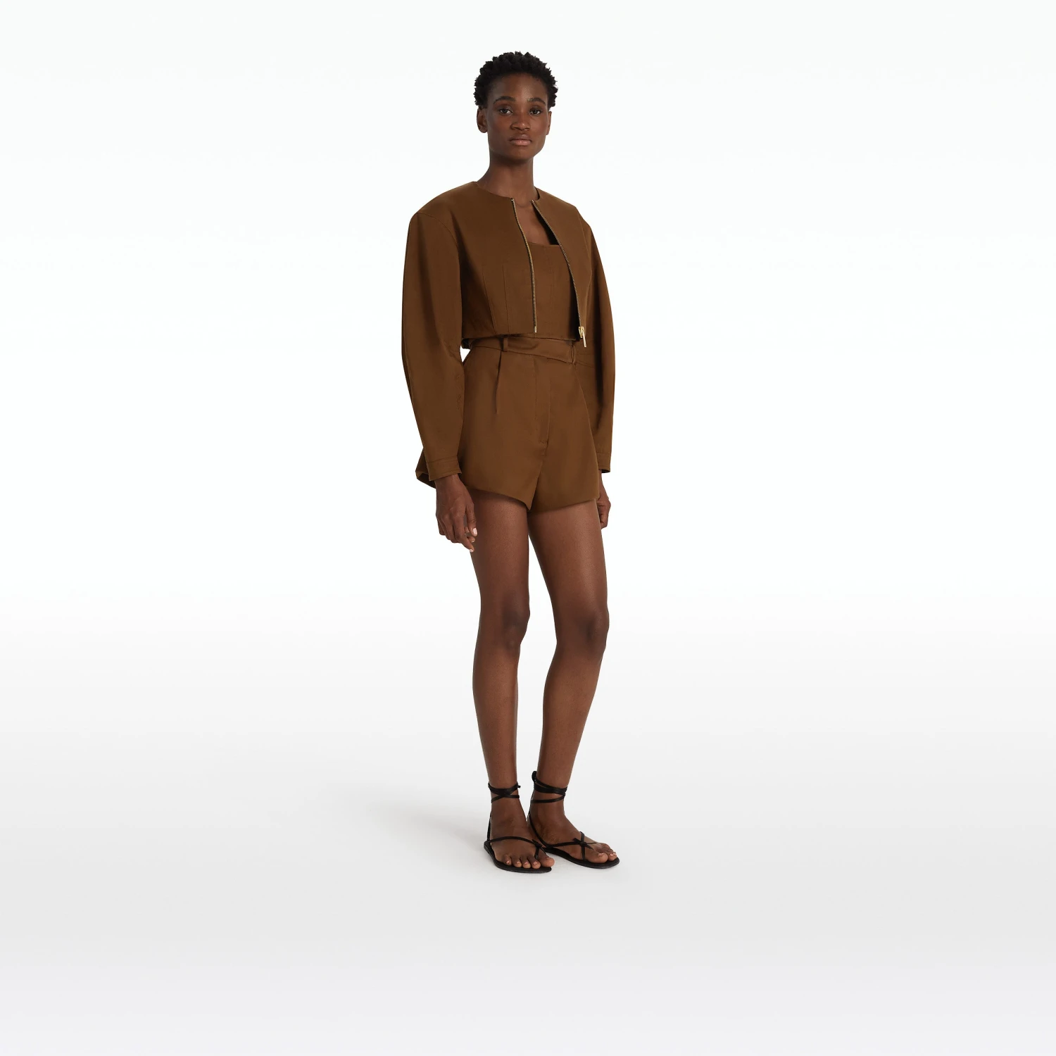 Amare Deep Brown Jacket - Image 4