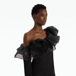 Tao Black Jacket -Cheap dresses store SS24 J163.1 HC BLACK GO BLACK P57.1 HC BLACK ECOM d1 2500x2500 square