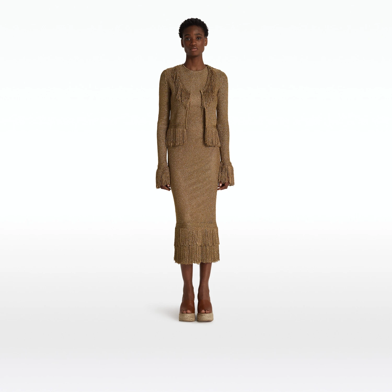 Scarlett Gold Knit Jacket 1 Scarlett Gold Knit Jacket