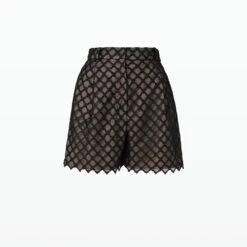 Wang Black Shorts -Cheap dresses store SS24 P110.1 HCL BLACK PACKSHOT pkf gradient 2500x2500 bd096710 eae4 4b74 bb60 4a9501ba4d5c